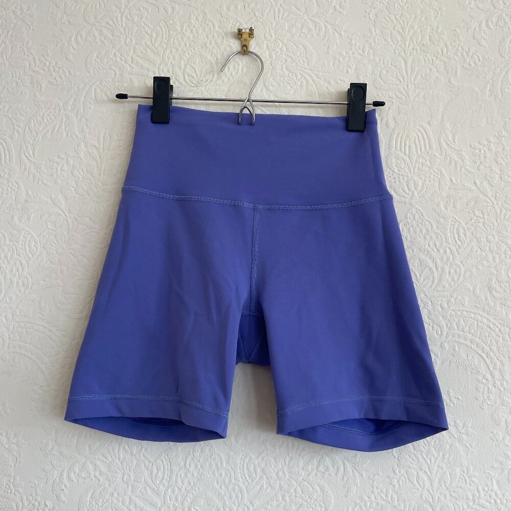 Lululemon Periwinkle Bike Shorts size 6